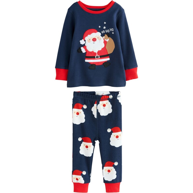 Next Pyžamo námornícka modrá / svetlohnedá / jasne červená / biela 65893329