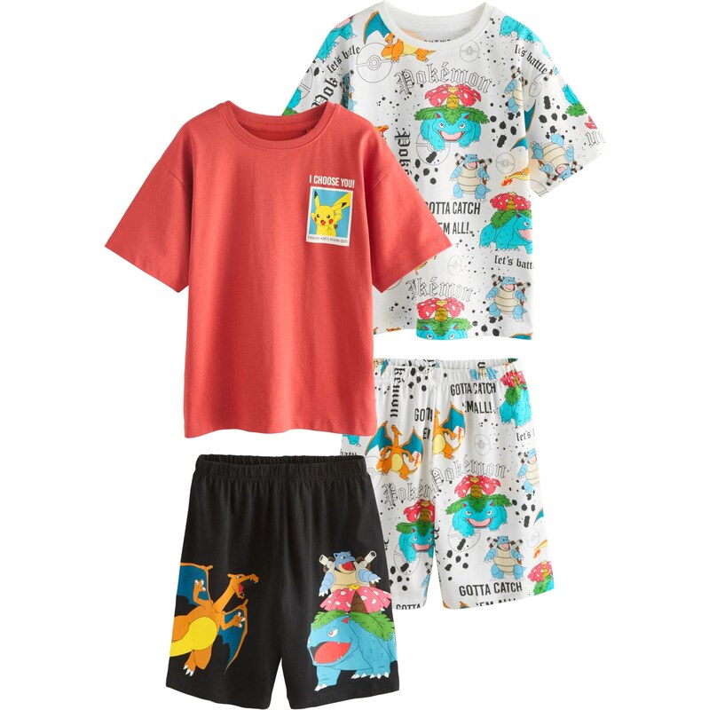 Next Pyžamo vodová / červená / čierna / biela 65894024