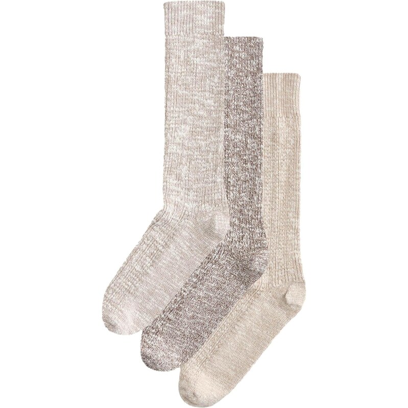 Next Ponožky béžová melírovaná 65679329