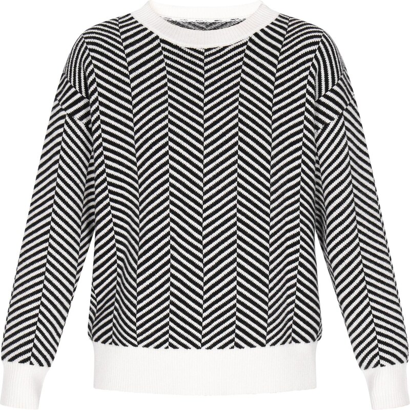myMo ROCKS Sveter čierna / biela 65874486