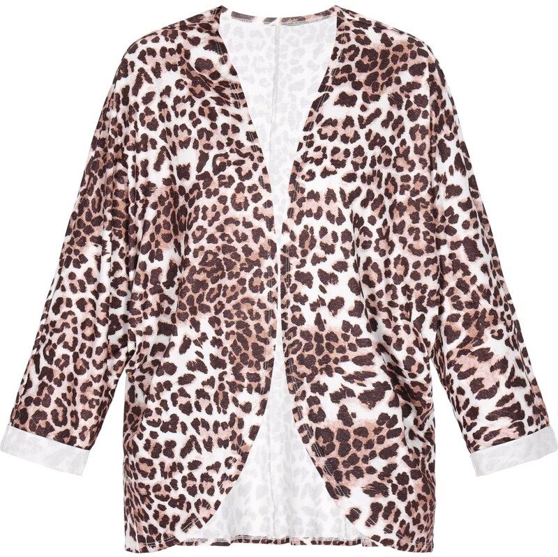 ebeeza Kardigán hnedá / biela 66274572