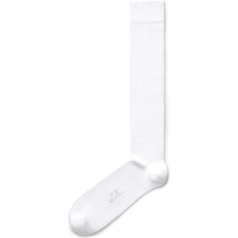 Vlnka Bavlnené kompresné podkolienky biela 65594113