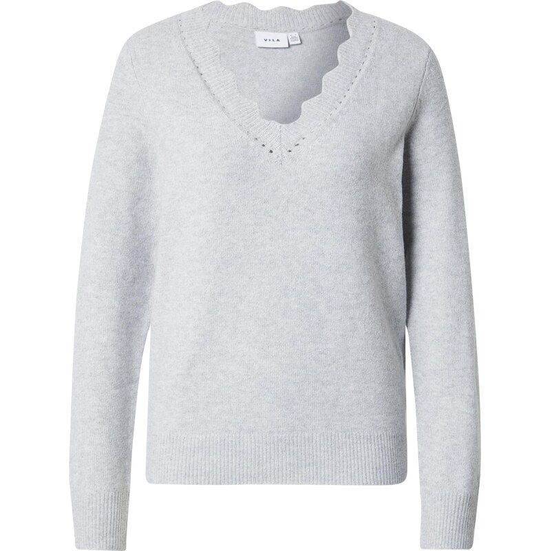 VILA Sveter VINikolina sivá melírovaná 65889598