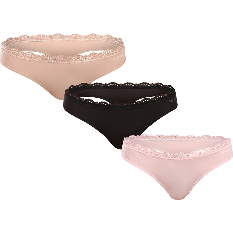 3PACK dámske tangá Calvin Klein viacfarebné (QD5300-3VQ) 65596018