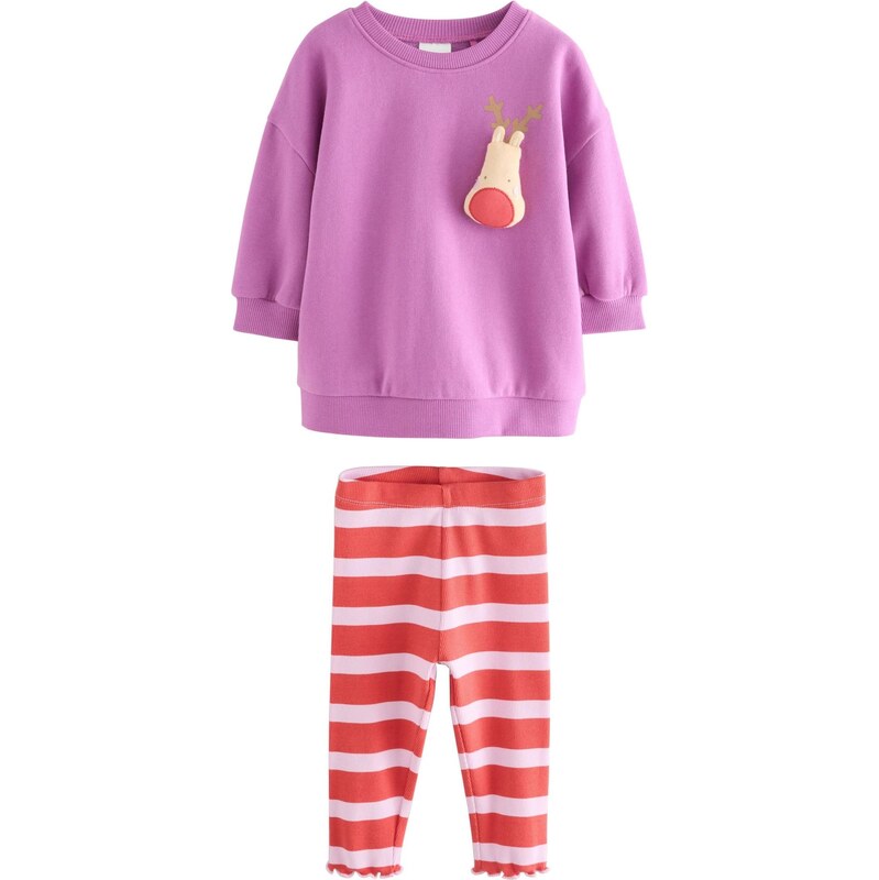 Next Set orchideová / krvavo červená / biela 65891933