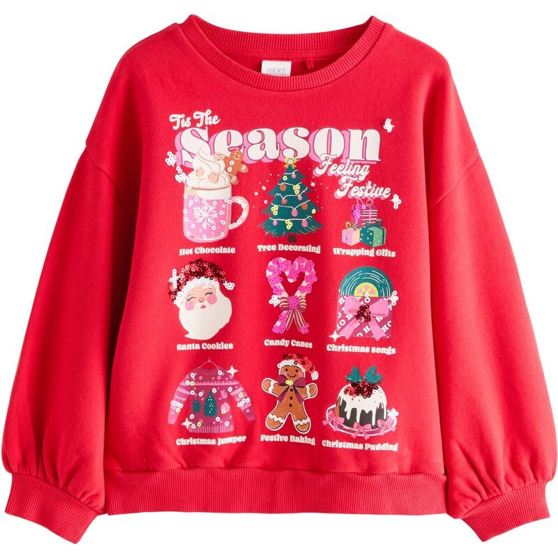 Next Mikina zmiešané farby / červená 65892142