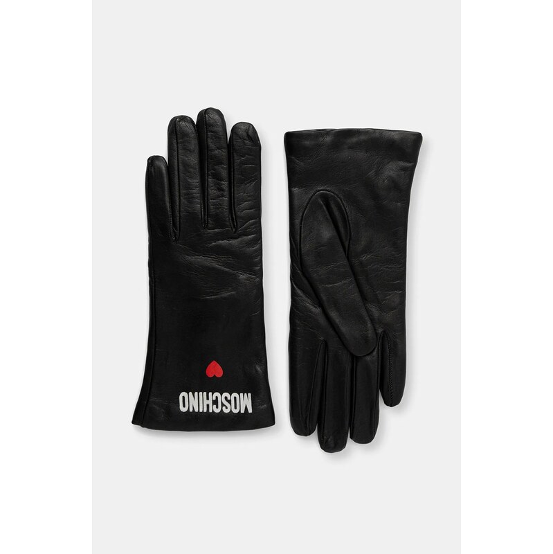 Kožené rukavice Moschino 65595527