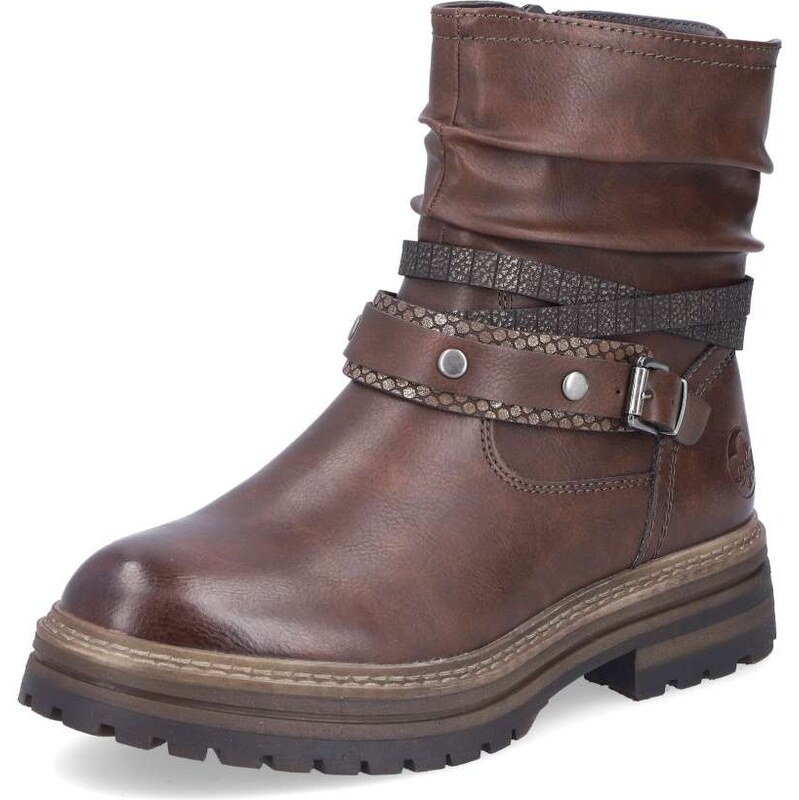 Dámska členková obuv RIEKER 93062-25 hnedá W5 65595969