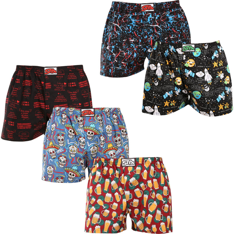 5PACK pánske trenky Styx art klasická guma viacfarebné (5A1778456) 64221973