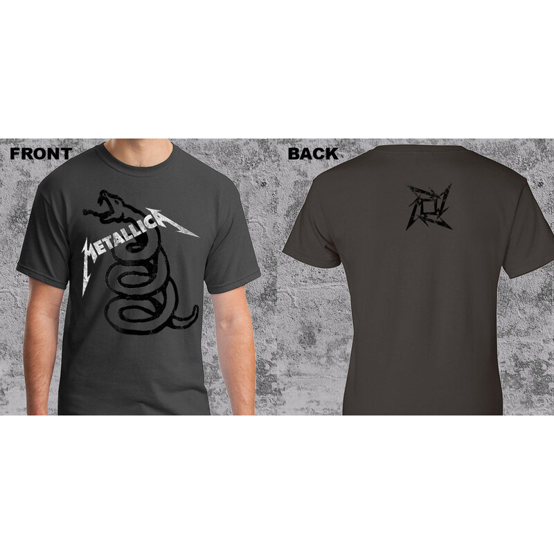 Fruit of the Loom Metallica - Snake (Anthracite) (tričko) 65596272