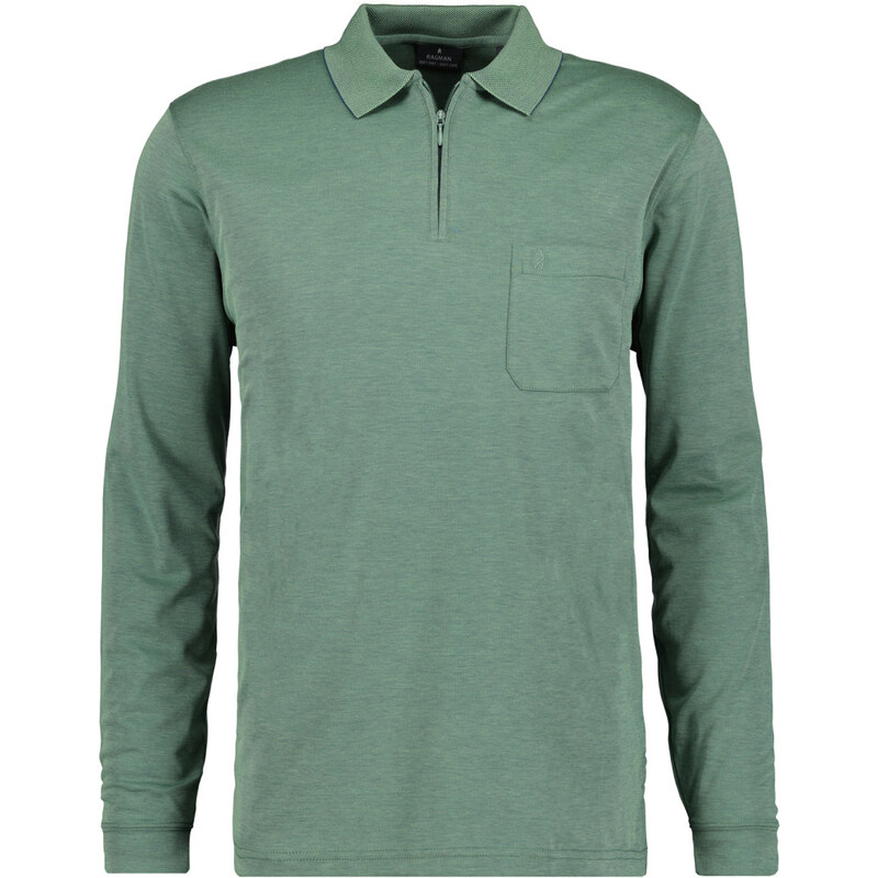 Pánska zelená soft-knit polokošeľa RAGMAN 65596373