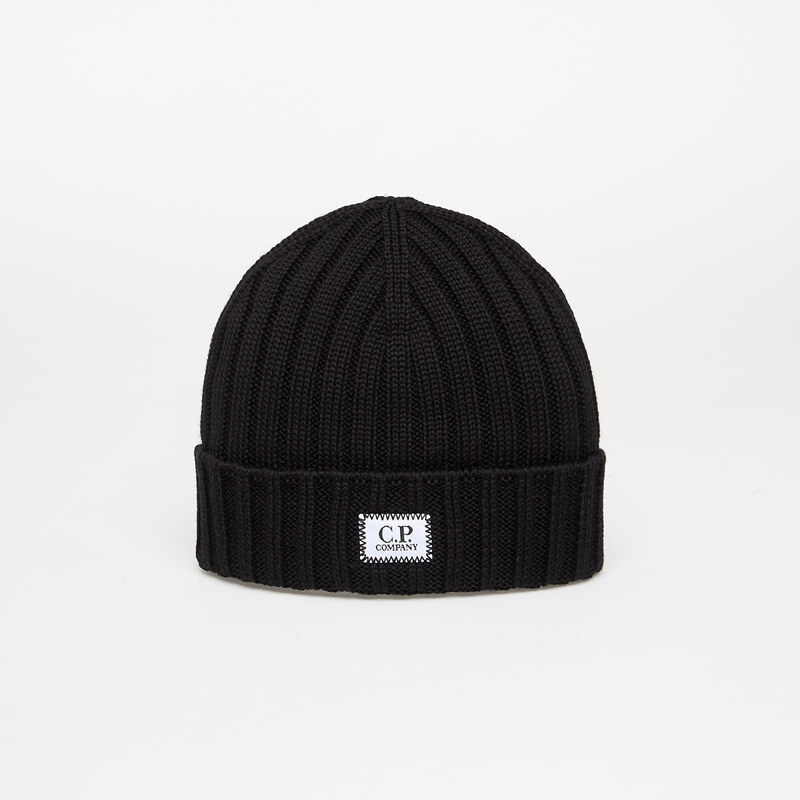 Čiapka C.P. Company Knit Cap Black Universal 65596579