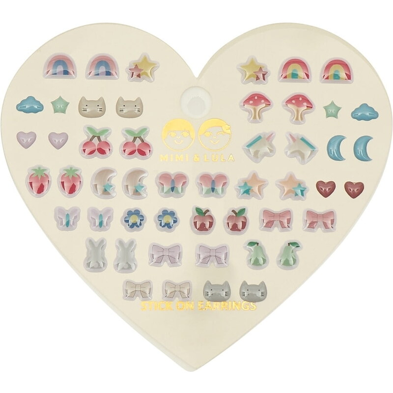 MIMI & LULA Nalepovacie náušnice Mixed Multi – 25 párov 65596817