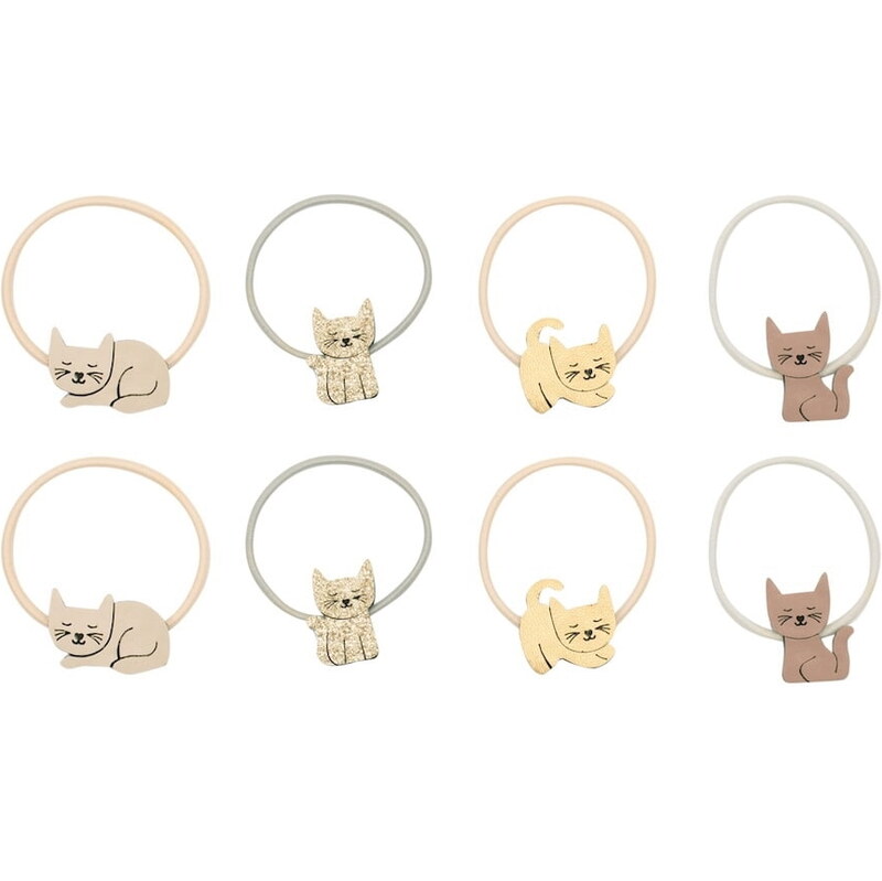 MIMI & LULA Gumičky do vlasov Kitty Cat – set 8 ks 65596836