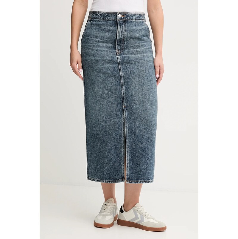 Rifľová sukňa Calvin Klein Jeans 65597100