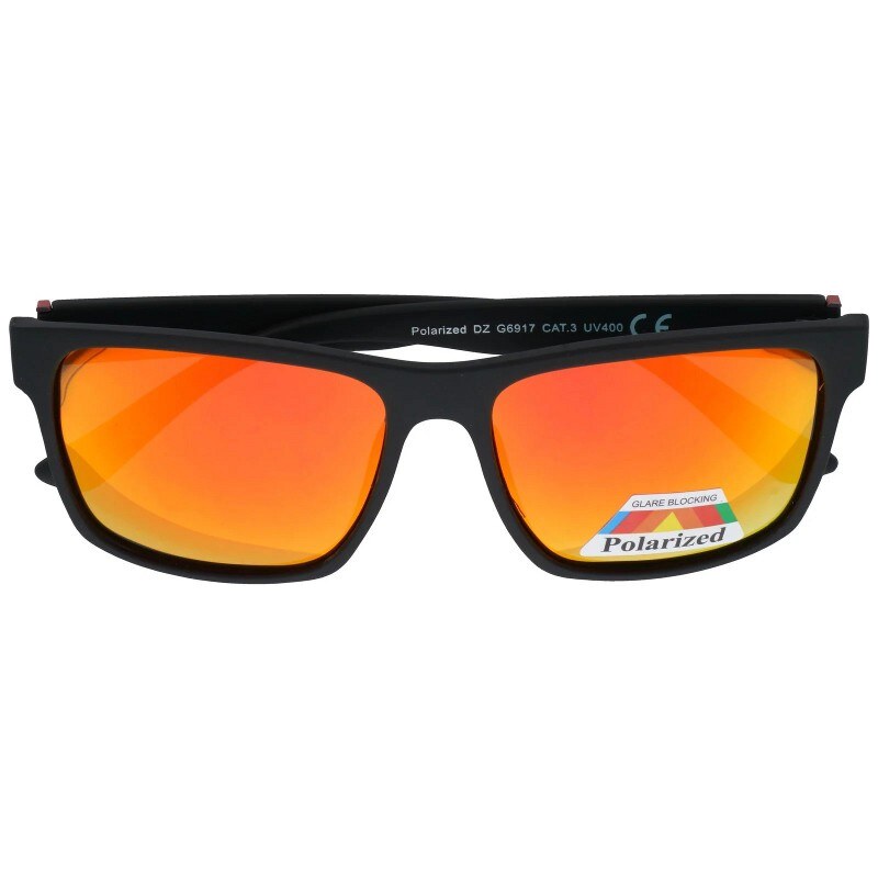 Polarzone Oranžové zrkadlové polarizačné okuliare Wayfarer 3000 65597102