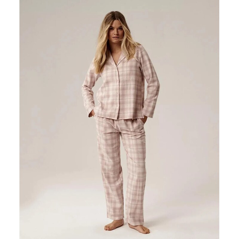 Flanelové pyžamo Atlantic NLP-505 66819389