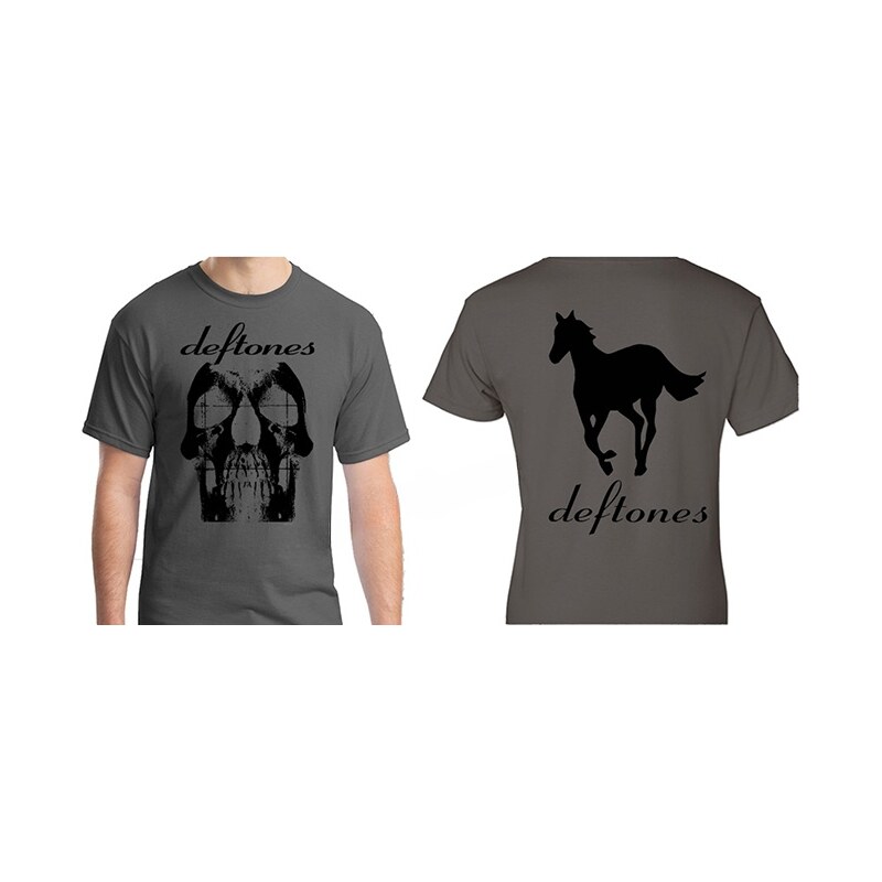 Fruit of the Loom Deftones - Skull and Black Pony (Anthracite) (tričko 65598103