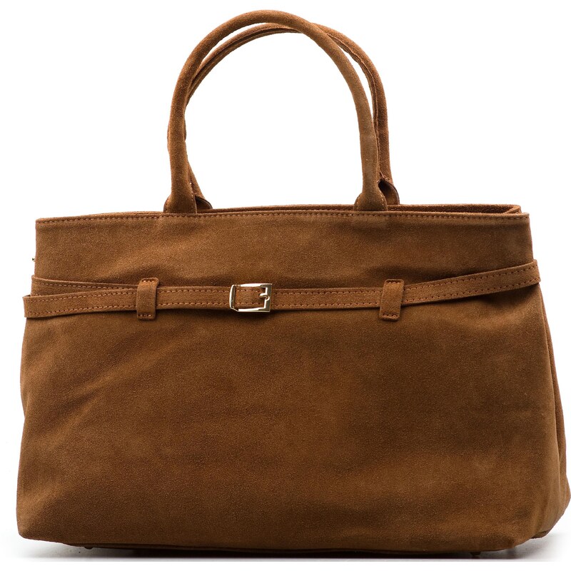 Blaire Kožená kabelka Elisa koňakovo hnedá 65601616