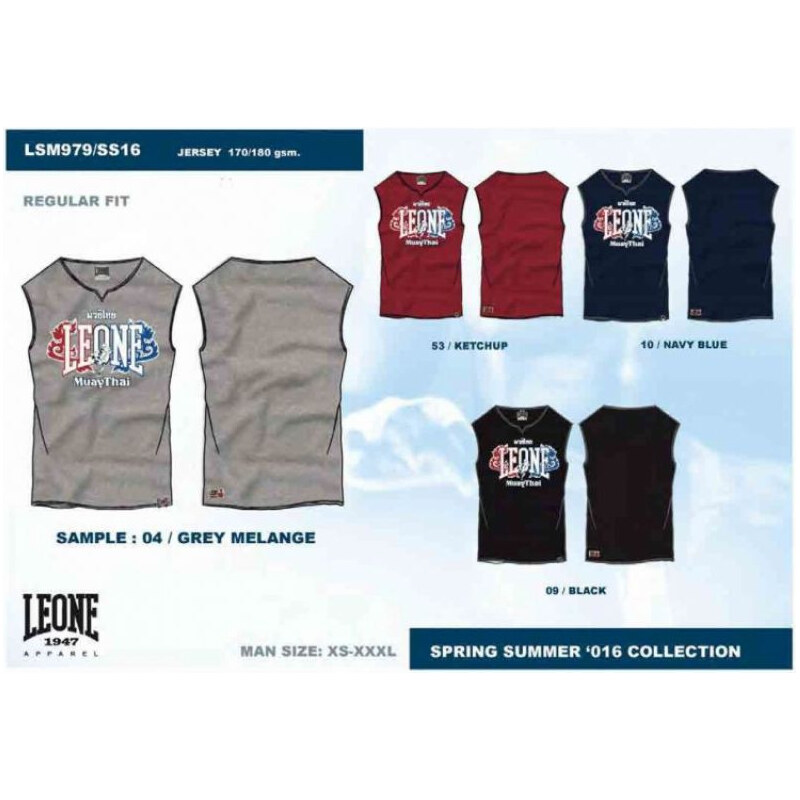 LEONE pánske tielko LSM979/S16 čierne L 65604728