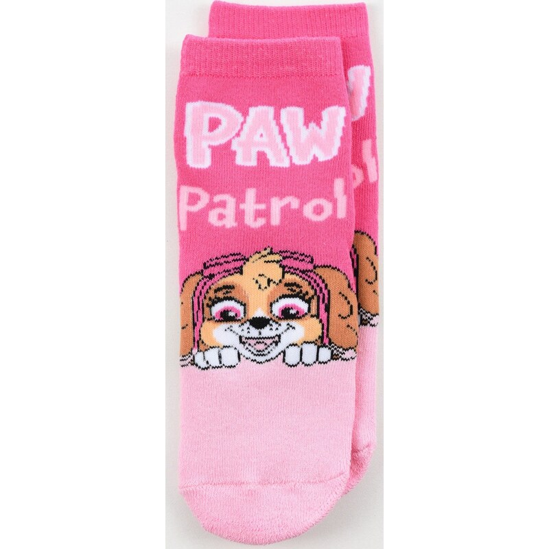 Ružové dievčenské protišmykové ponožky Paw Patrol - Skye 65606999