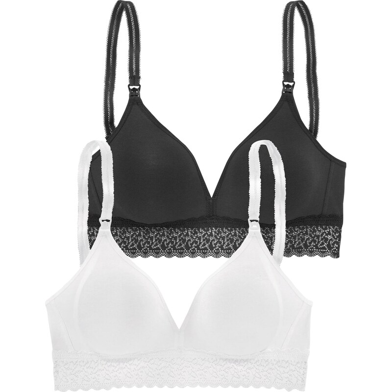 PETITE FLEUR Podprsenka na dojčenie čierna / biela 65642431