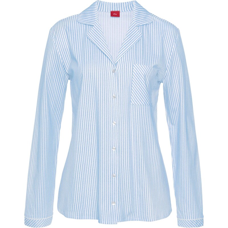 s.Oliver Blúzka svetlomodrá / biela 65977833