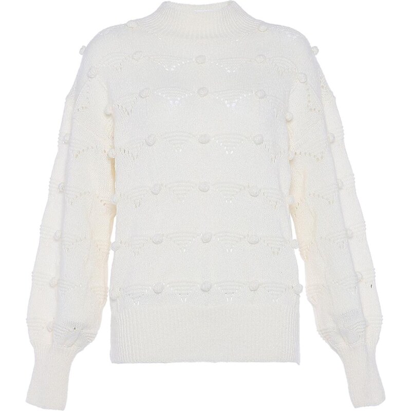 faina Sveter biela ako vlna 65870762