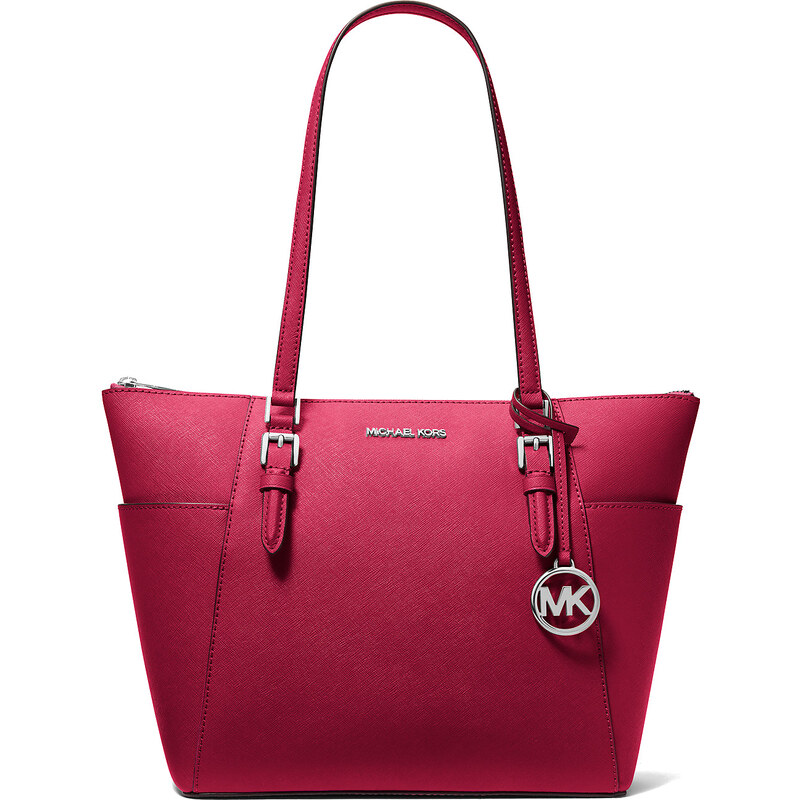 Michael Kors Kabelka Charlotte Large Saffiano Leather Top-Zip Tote Bag 65435546