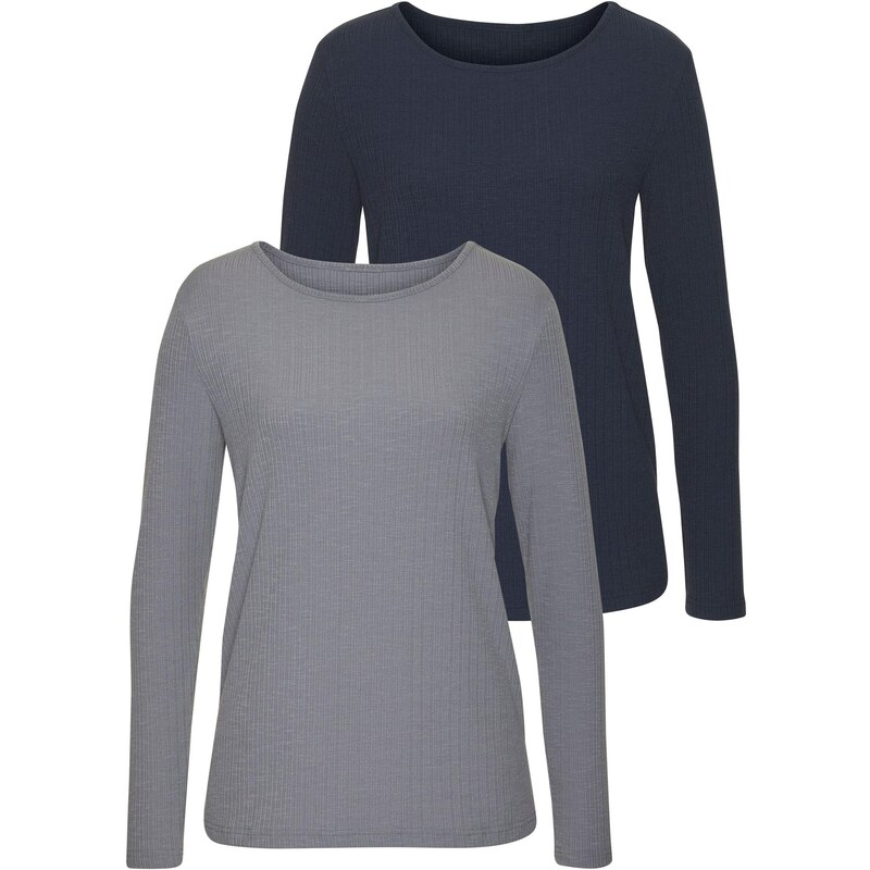 VIVANCE Tričko námornícka modrá / sivá 65648603