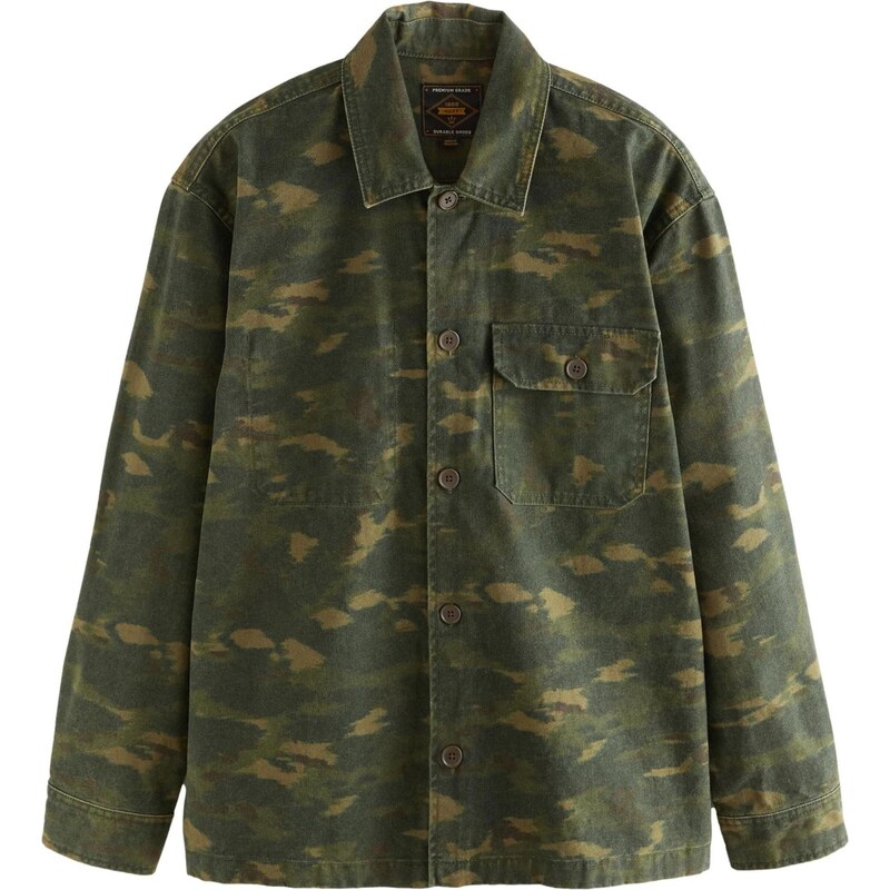 Next Košeľa olivová / tmavozelená 65662015