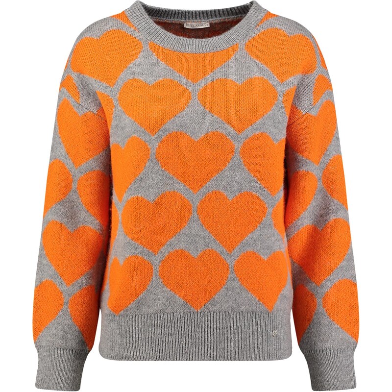 Key Largo Sveter Beat sivá / oranžová 66057045