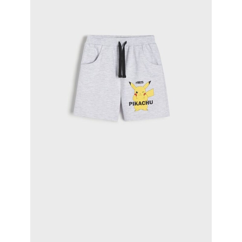 Sinsay - Šortky Pokémon - svetlošedá 65745064