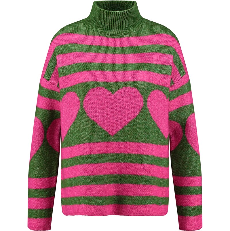 Key Largo Sveter Dear zelená / ružová 66057079