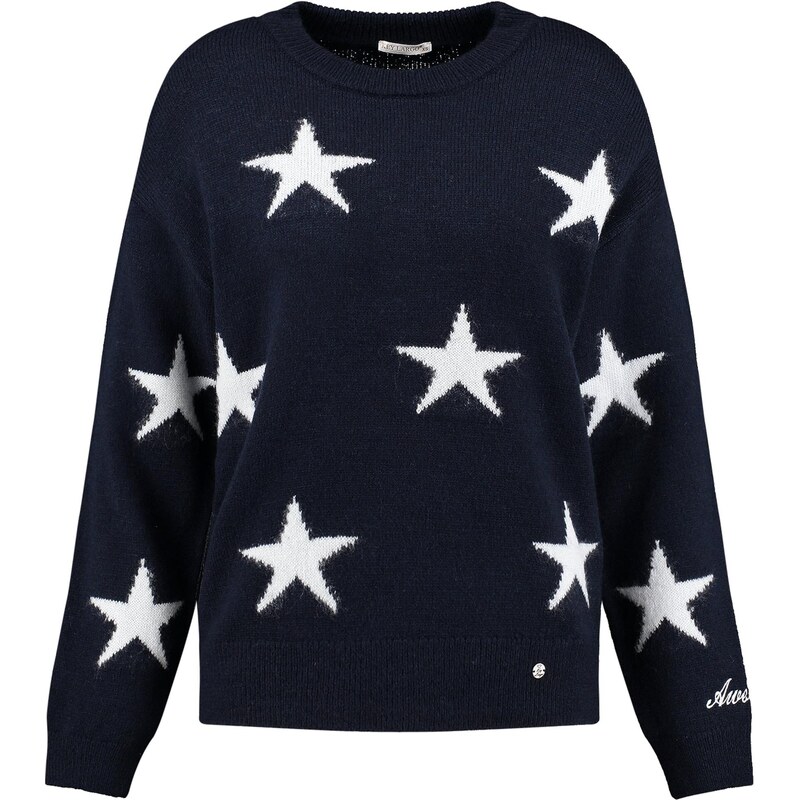 Key Largo Sveter Twinkle námornícka modrá / biela 66057086