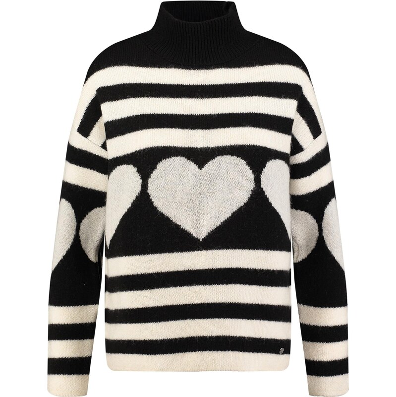 Key Largo Sveter Dear čierna / biela 66057080