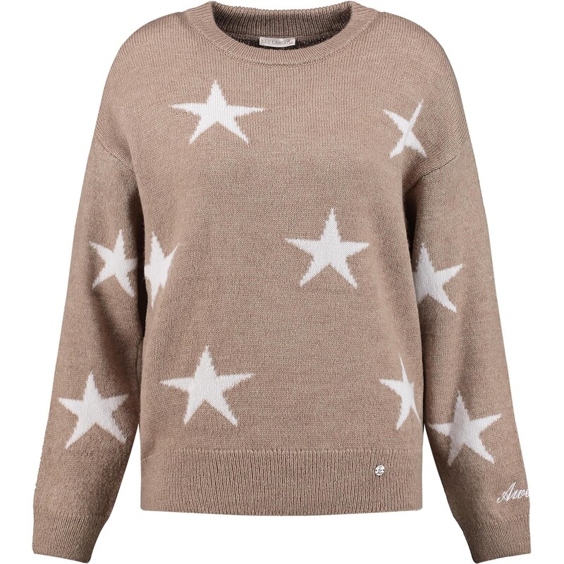 Key Largo Sveter Twinkle hnedá / biela 66057082