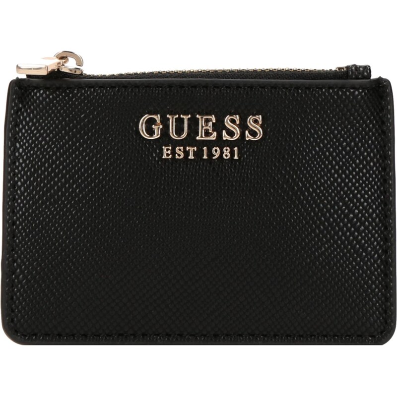GUESS Puzdro LAUREL II SLG CREDIT CARD CASE zlatá / čierna 65609166
