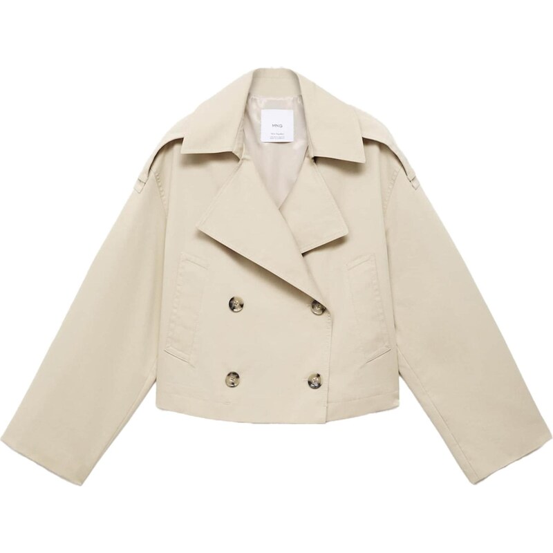 MANGO Prechodná bunda Lipa svetlobéžová 65861611