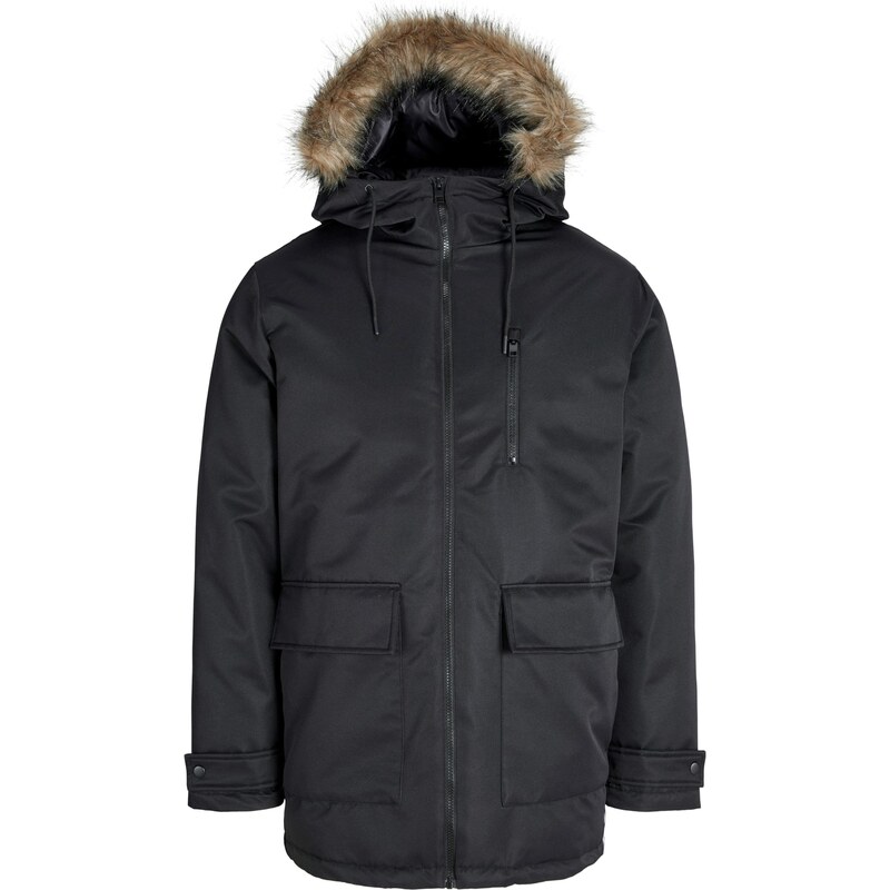 JACK & JONES Zimná parka JJCHARLIE čierna 66057271