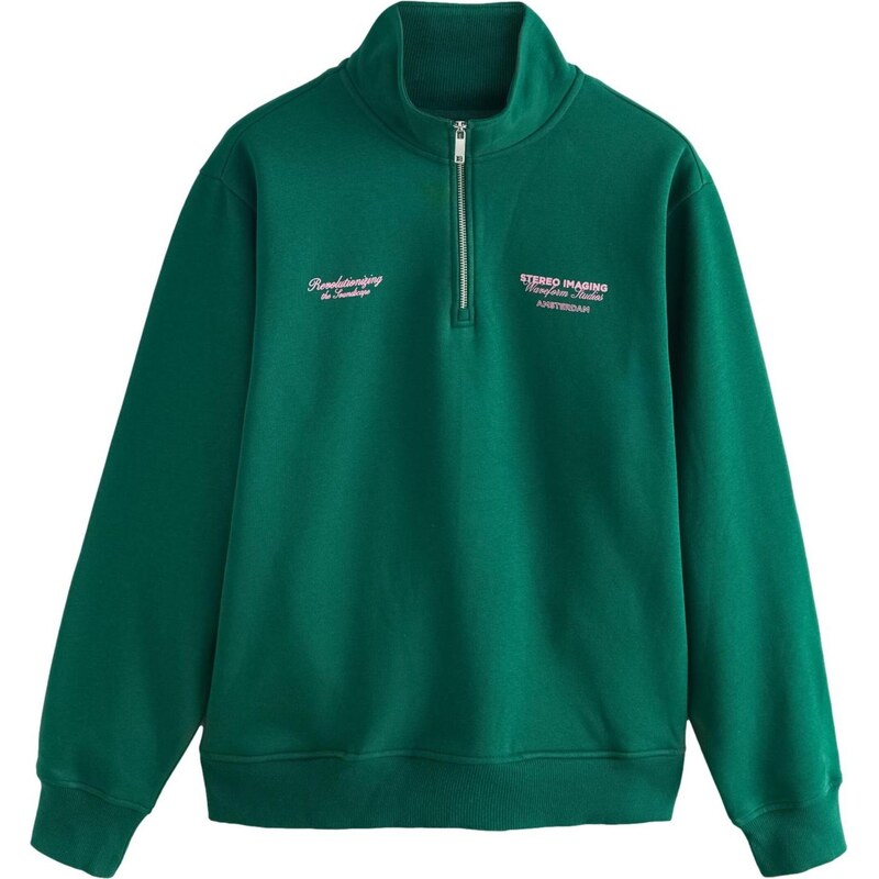 Next Mikina zelená / svetloružová 66026738