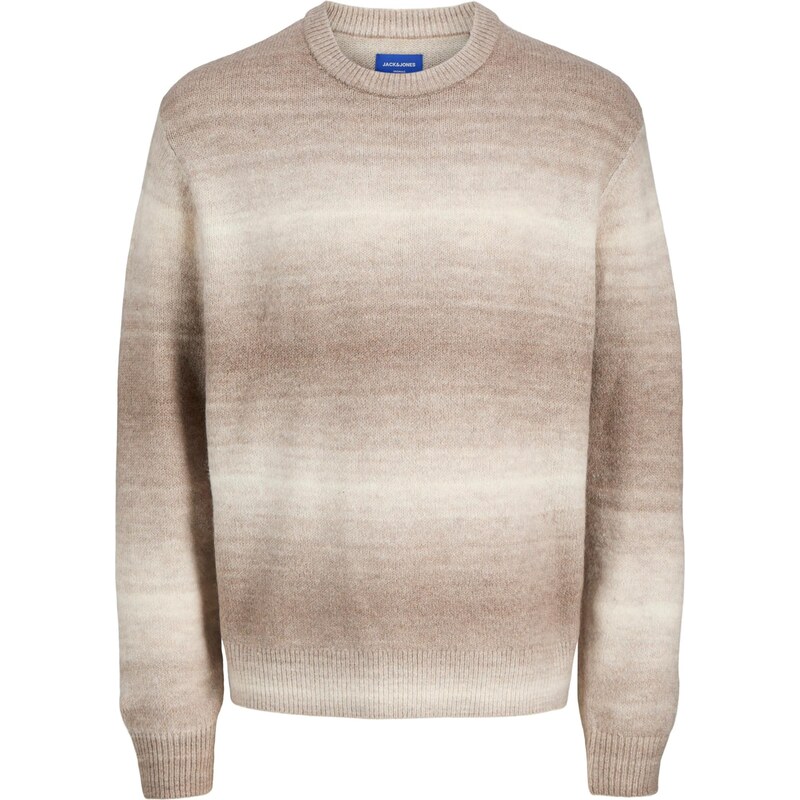JACK & JONES Sveter JORMEADOWS hnedá / svetlohnedá 65664777