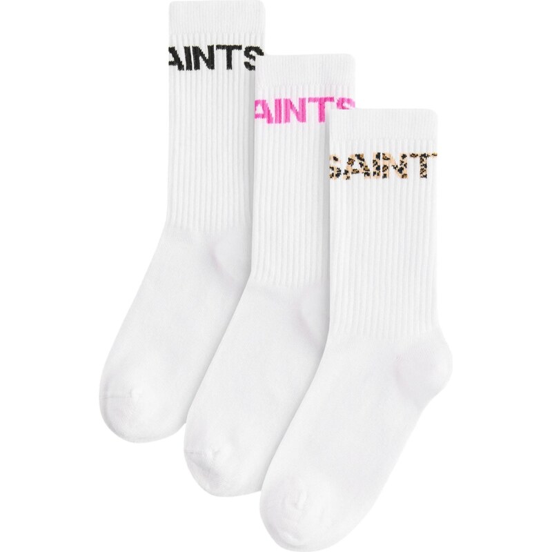 smALLSAINTS Ponožky hnedá / fuksia / čierna / biela 65665006