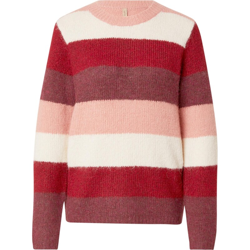 Soyaconcept Sveter Ilene vínovo červená / pastelovo červená / 65895282