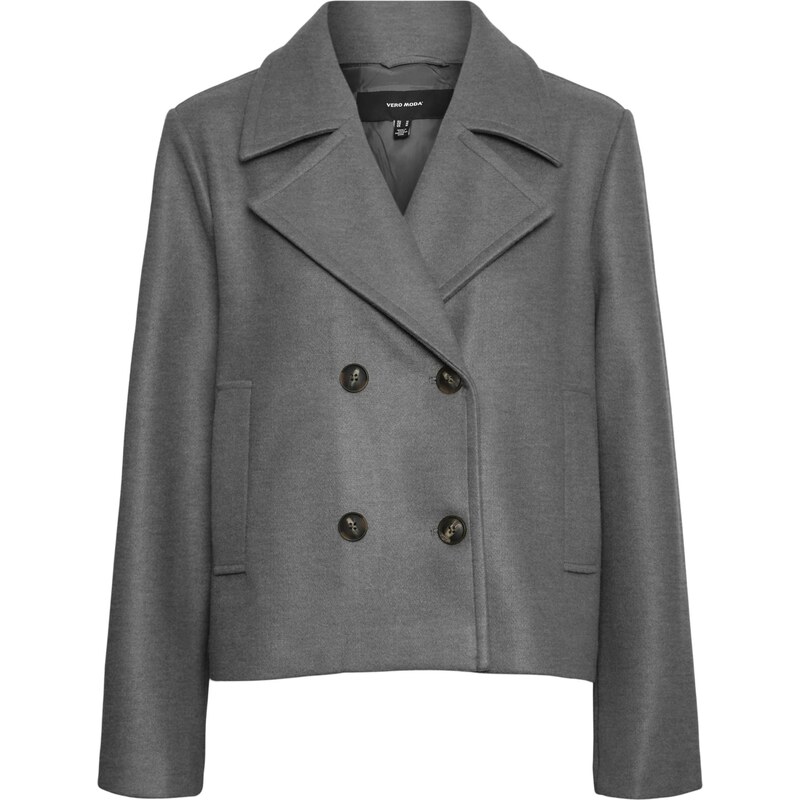 VERO MODA Prechodná bunda VMVINCEMIA sivá melírovaná 65894759