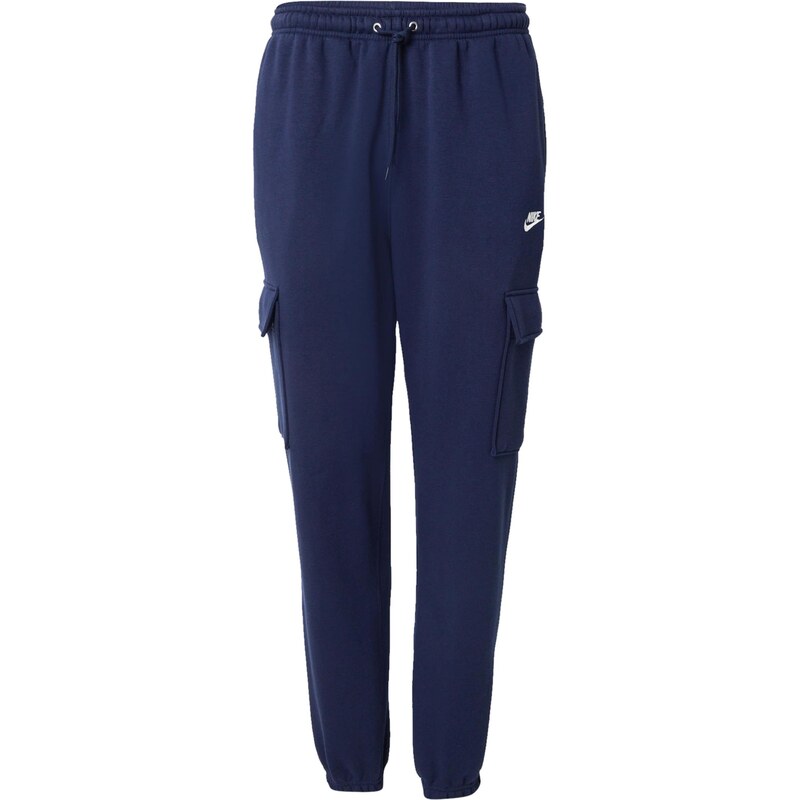 Nike Sportswear Nohavice CLUB námornícka modrá / biela 65708165