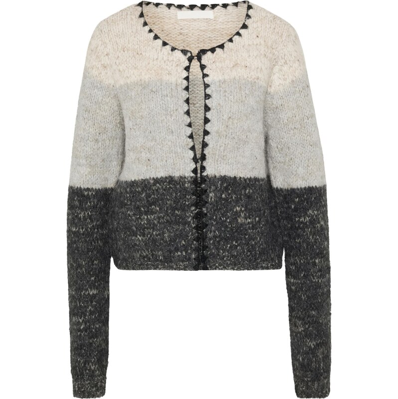 Vero Moda Tall Kardigán VMJENNA béžová melírovaná / sivá / sivá 65696177