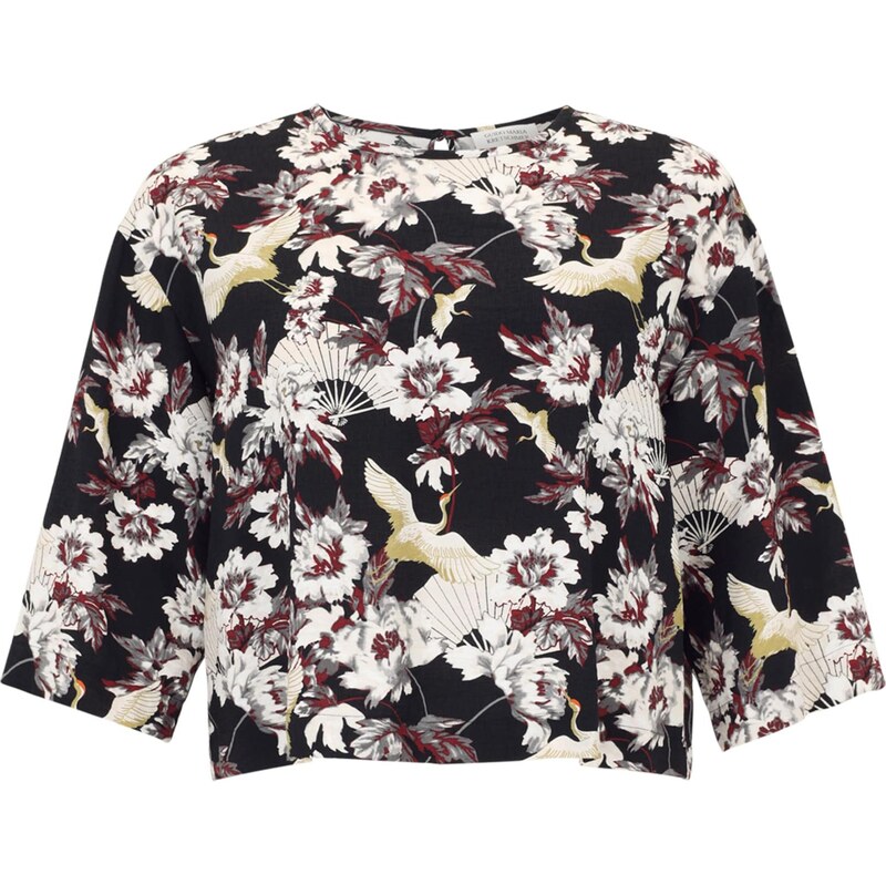 Guido Maria Kretschmer Curvy Blúzka Orelia šampanské / tmavočervená / 66009683