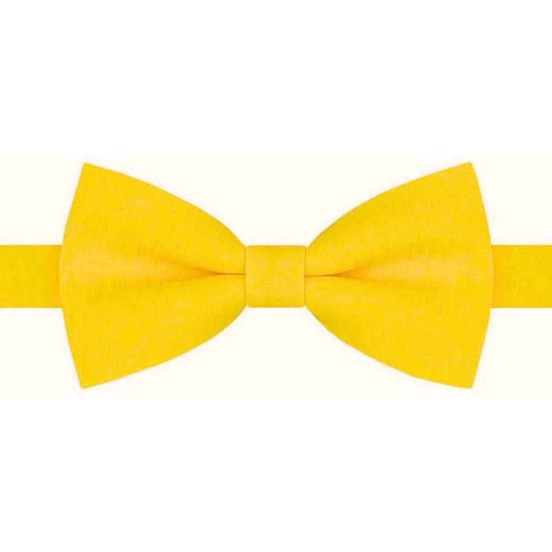 Výrazný žltý pánsky motýlik 44017712