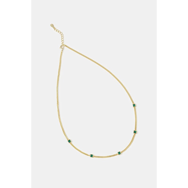 Náhrdelník zo striebra pozlátený 18k zlatom Answear.LAB 65609421